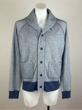 Good Man Brand Shawl Collar Cardigan with Navy Trim